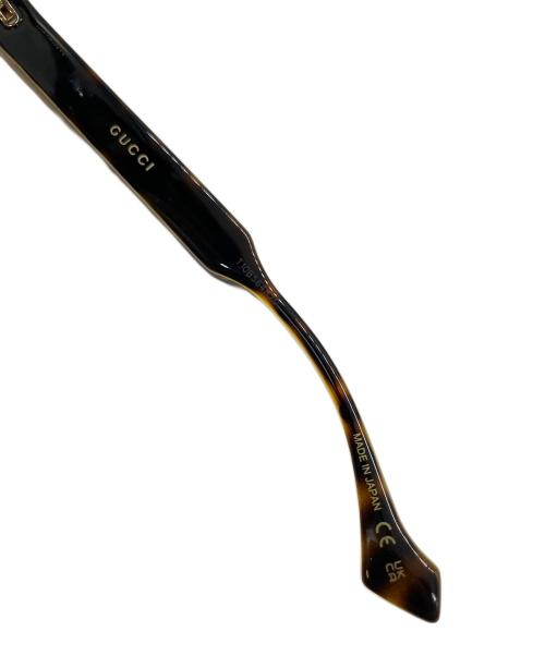 GUCCI（グッチ）GUCCI (グッチ) サングラス ブラック×ゴールド サイズ:54口18-145の古着・服飾アイテム