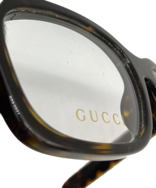 GUCCI（グッチ）GUCCI (グッチ) サングラス ブラック×ゴールド サイズ:54口18-145の古着・服飾アイテム