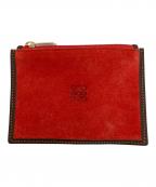 LOEWEロエベ）の古着「コインケース」｜レッド×ブラウン