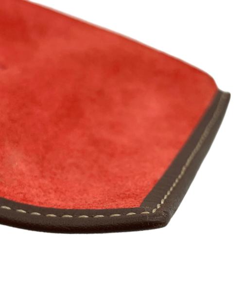 LOEWE（ロエベ）LOEWE (ロエベ) コインケース レッド×ブラウンの古着・服飾アイテム