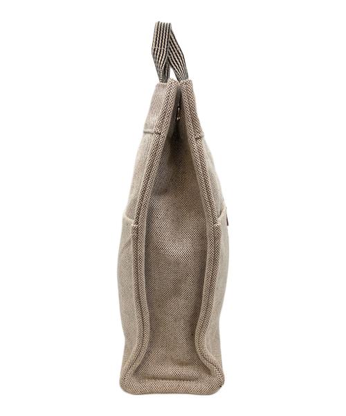 HERMES（エルメス）HERMES (エルメス) ニューフールトゥMM　トートバッグ ベージュ×ブラックの古着・服飾アイテム