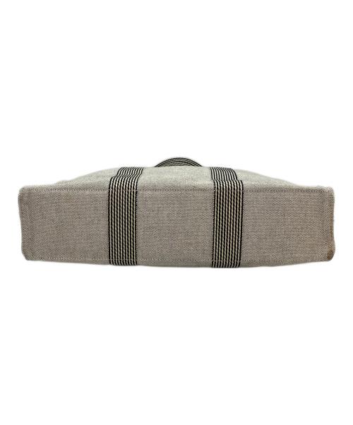 HERMES（エルメス）HERMES (エルメス) ニューフールトゥMM　トートバッグ ベージュ×ブラックの古着・服飾アイテム