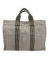 HERMES (エルメス) ニューフールトゥMM　トートバッグ ベージュ×ブラック：15000円