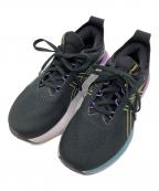 asicsアシックス）の古着「GEL-Nimbus 25 'Black Glow Yellow' スニーカー」｜ブラック×パープル