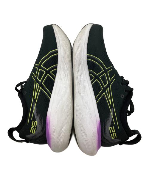 asics（アシックス）asics (アシックス) GEL-Nimbus 25 'Black Glow Yellow' スニーカー ブラック×パープル サイズ:SIZE 26cmの古着・服飾アイテム