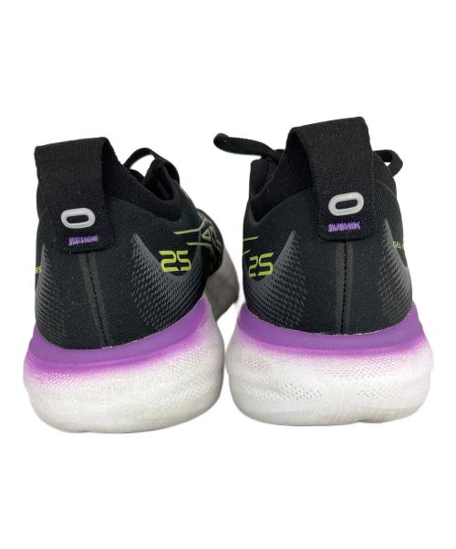asics（アシックス）asics (アシックス) GEL-Nimbus 25 'Black Glow Yellow' スニーカー ブラック×パープル サイズ:SIZE 26cmの古着・服飾アイテム