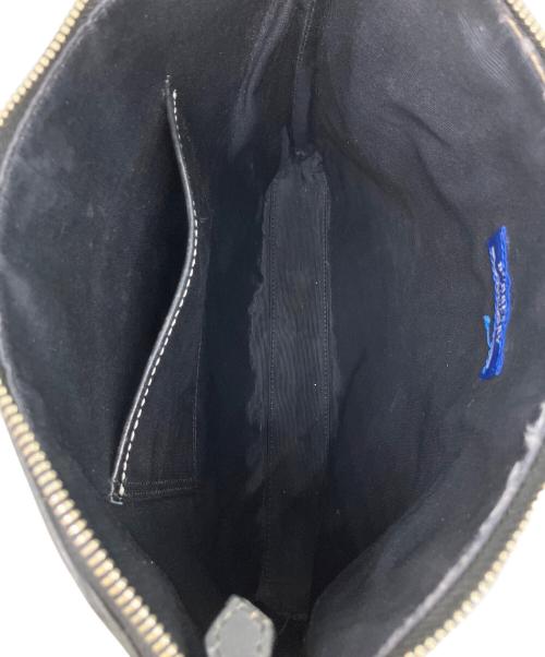 BURBERRY BLUE LABEL（バーバリー ブルー レーベル）BURBERRY BLUE LABEL (バーバリーロンドンブルーレーベル) ノバチェックショルダーバッグ ブラック×ベージュの古着・服飾アイテム