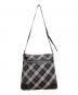 BURBERRY BLUE LABEL (バーバリーロンドンブルーレーベル) ノバチェックショルダーバッグ ブラック×ベージュ：10000円