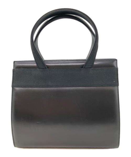 Salvatore Ferragamo（サルヴァトーレ フェラガモ）Salvatore Ferragamo (サルヴァトーレ フェラガモ) ヴァラリボン ハンドバッグ ブラックの古着・服飾アイテム