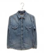 MINEDENIMマインデニム）の古着「Denim Western SH USD デニムシャツ」｜インディゴ