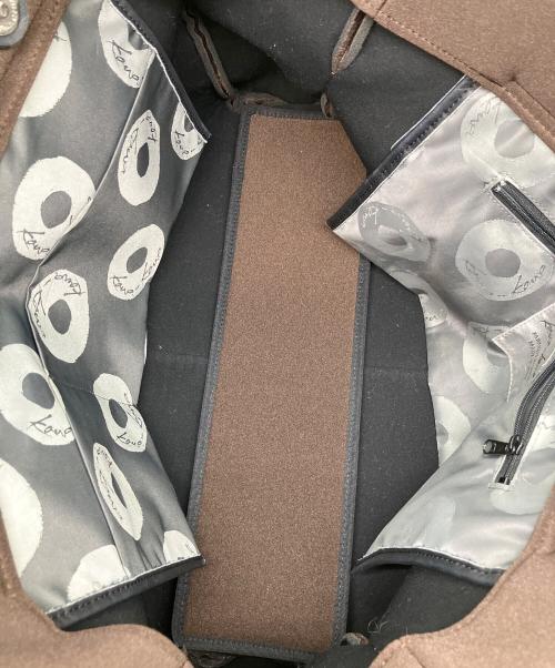 kawa-kawa（カワカワ）kawa-kawa (カワカワ) ハンドバッグ ブラウンの古着・服飾アイテム