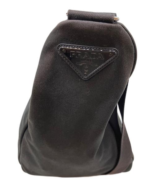 PRADA（プラダ）PRADA (プラダ) CANAPA（カナパ）　ショルダーバッグ ブラックの古着・服飾アイテム
