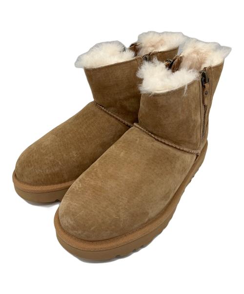UGG（アグ）UGG (アグ) CLASSIC MINI DOUBLE ZIP（クラシック ミニ ダブル ジップ） ブラウン サイズ:SIZE 24cmの古着・服飾アイテム