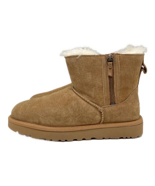 UGG（アグ）UGG (アグ) CLASSIC MINI DOUBLE ZIP（クラシック ミニ ダブル ジップ） ブラウン サイズ:SIZE 24cmの古着・服飾アイテム