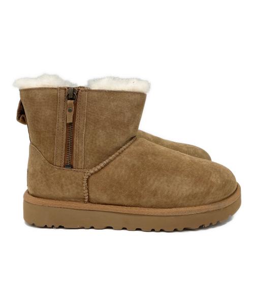 UGG（アグ）UGG (アグ) CLASSIC MINI DOUBLE ZIP（クラシック ミニ ダブル ジップ） ブラウン サイズ:SIZE 24cmの古着・服飾アイテム