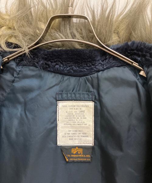 ALPHA（アルファ）ALPHA (アルファ) ミリタリージャケット ネイビー サイズ:SIZE Lの古着・服飾アイテム