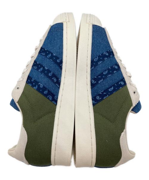 adidas（アディダス）adidas (アディダス) SUPER STAR スニーカー ブルー×グリーン サイズ:SIZE 28cm 未使用品の古着・服飾アイテム