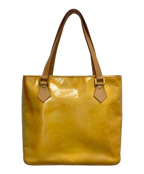 LOUIS VUITTON（ルイ ヴィトン）LOUIS VUITTON (ルイ ヴィトン) ヒューストン　ヴェルニ ライムイエローの古着・服飾アイテム