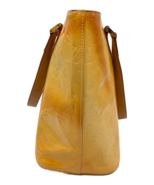 LOUIS VUITTON（ルイ ヴィトン）LOUIS VUITTON (ルイ ヴィトン) ヒューストン　ヴェルニ ライムイエローの古着・服飾アイテム