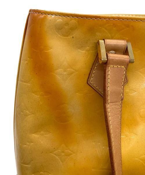 LOUIS VUITTON（ルイ ヴィトン）LOUIS VUITTON (ルイ ヴィトン) ヒューストン　ヴェルニ ライムイエローの古着・服飾アイテム