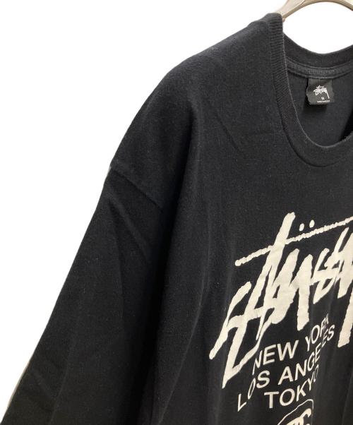 stussy（ステューシー）stussy (ステューシー) 半袖カットソー ブラック サイズ:SIZE Mの古着・服飾アイテム