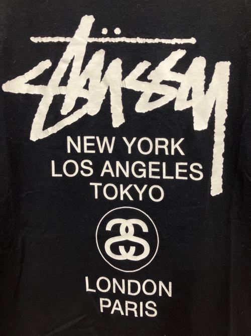 stussy（ステューシー）stussy (ステューシー) 半袖カットソー ブラック サイズ:SIZE Mの古着・服飾アイテム