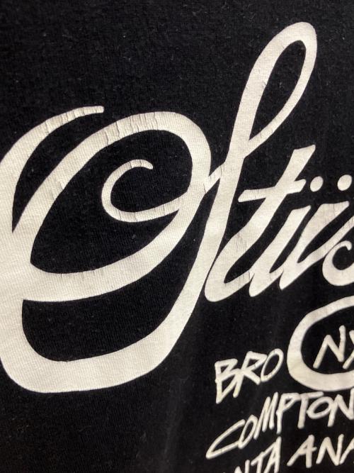 stussy（ステューシー）stussy (ステューシー) 半袖カットソー ブラック サイズ:SIZE Mの古着・服飾アイテム