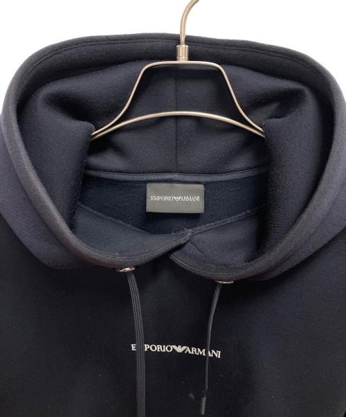 EMPORIO ARMANI（エンポリオアルマーニ）EMPORIO ARMANI (エンポリオアルマーニ) プルオーバーパーカー ネイビー サイズ:SIZE Mの古着・服飾アイテム