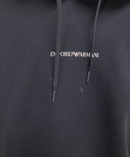 EMPORIO ARMANI（エンポリオアルマーニ）EMPORIO ARMANI (エンポリオアルマーニ) プルオーバーパーカー ネイビー サイズ:SIZE Mの古着・服飾アイテム