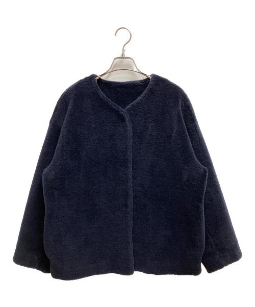THREE DOTS（スリードッツ）THREE DOTS (スリードッツ) ボアジャケット ネイビー サイズ:SIZE Sの古着・服飾アイテム