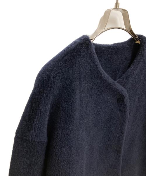 THREE DOTS（スリードッツ）THREE DOTS (スリードッツ) ボアジャケット ネイビー サイズ:SIZE Sの古着・服飾アイテム