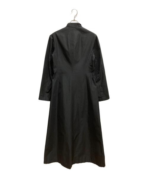Y's（ワイズ）Y's (ワイズ) スタンドカラーロングコートワンピース ブラック サイズ:SIZE 2の古着・服飾アイテム