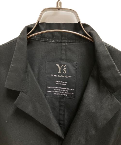 Y's（ワイズ）Y's (ワイズ) スタンドカラーロングコートワンピース ブラック サイズ:SIZE 2の古着・服飾アイテム