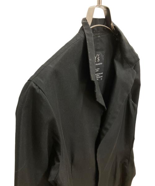 Y's（ワイズ）Y's (ワイズ) スタンドカラーロングコートワンピース ブラック サイズ:SIZE 2の古着・服飾アイテム