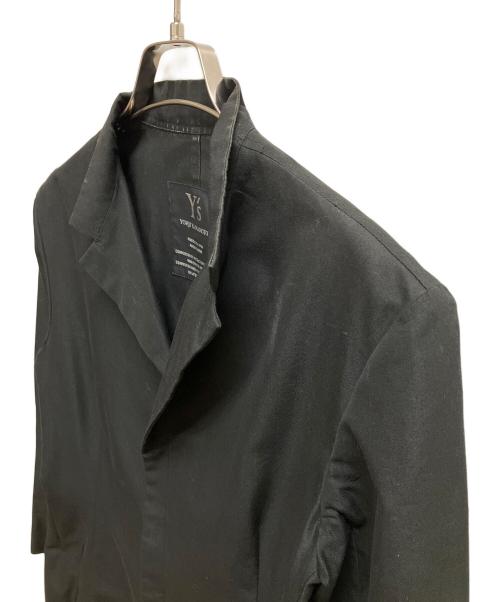 Y's（ワイズ）Y's (ワイズ) スタンドカラーロングコートワンピース ブラック サイズ:SIZE 2の古着・服飾アイテム