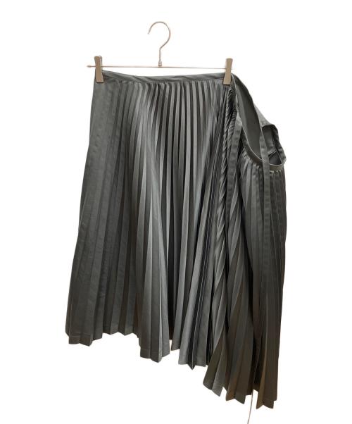 COMME des GARCONS（コムデギャルソン）COMME des GARCONS (コムデギャルソン) 切替プリーツスカート グリーン サイズ:SIZE Sの古着・服飾アイテム
