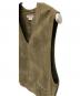 中古・古着 EMPORIO ARMANI (エンポリオアルマーニ) レザーベスト オリーブ サイズ:不明：8000円