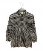 GIANNI VERSACEジャンニ・ヴェルサーチ）の古着「長袖シャツ」｜ホワイト×ブラック