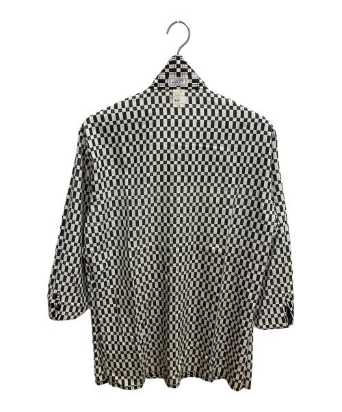 GIANNI VERSACE（ジャンニ・ヴェルサーチ）GIANNI VERSACE (ジャンニ・ヴェルサーチ) 長袖シャツ ホワイト×ブラック サイズ:SIZE 52の古着・服飾アイテム
