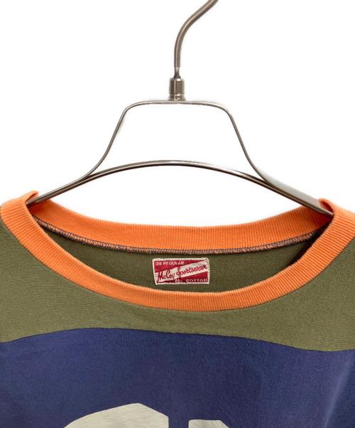 THE REAL McCOY'S（ザ・リアルマッコイズ）THE REAL McCOY'S (ザ・リアルマッコイズ) 半袖カットソー ネイビー×オリーブ サイズ:SIZE Freeの古着・服飾アイテム