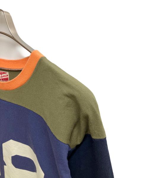 THE REAL McCOY'S（ザ・リアルマッコイズ）THE REAL McCOY'S (ザ・リアルマッコイズ) 半袖カットソー ネイビー×オリーブ サイズ:SIZE Freeの古着・服飾アイテム