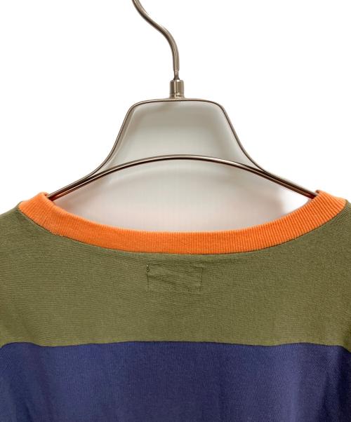 THE REAL McCOY'S（ザ・リアルマッコイズ）THE REAL McCOY'S (ザ・リアルマッコイズ) 半袖カットソー ネイビー×オリーブ サイズ:SIZE Freeの古着・服飾アイテム