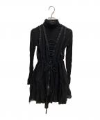 DIESELディーゼル）の古着「D-GILIA DRESS シフォンワンピース」｜ブラック