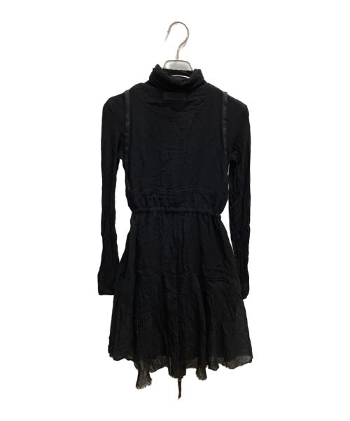 DIESEL（ディーゼル）DIESEL (ディーゼル) D-GILIA DRESS シフォンワンピース ブラック サイズ:SIZE XSの古着・服飾アイテム