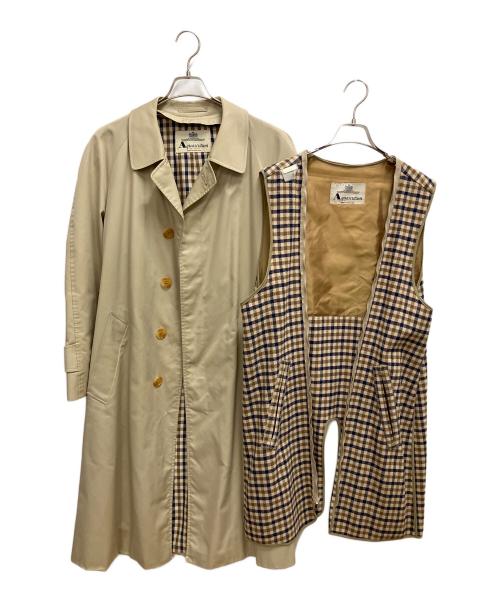 Aquascutum（アクアスキュータム）Aquascutum (アクアスキュータム) コート ベージュ サイズ:SIZE Mの古着・服飾アイテム