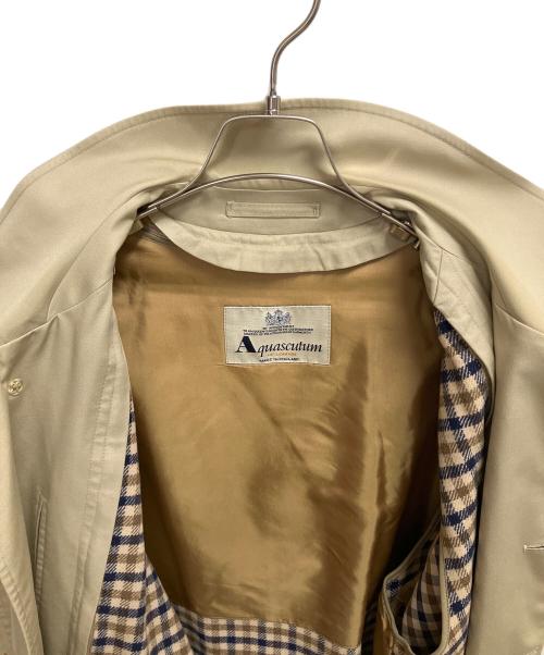 Aquascutum（アクアスキュータム）Aquascutum (アクアスキュータム) コート ベージュ サイズ:SIZE Mの古着・服飾アイテム