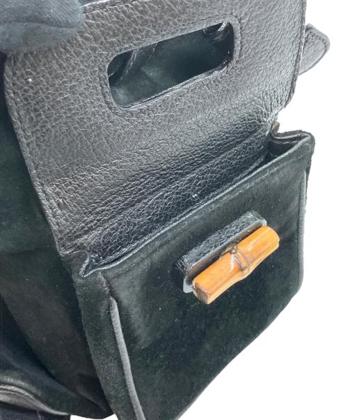 GUCCI（グッチ）GUCCI (グッチ) OLD GUCCI　バンブーリュック ブラックの古着・服飾アイテム