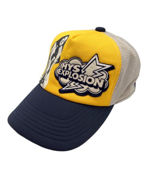 Hysteric Glamour（ヒステリックグラマー）Hysteric Glamour (ヒステリックグラマー) キャップ ネイビー×イエローの古着・服飾アイテム