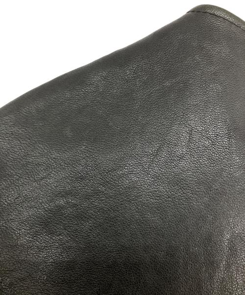 VICTIM（ヴィクティム）VICTIM (ヴィクティム) レザーノーカラーライダースジャケット ブラック サイズ:SIZE XLの古着・服飾アイテム