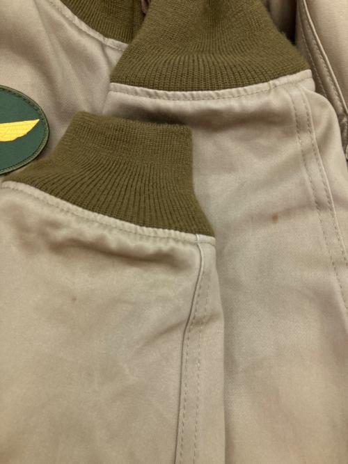 HOUSTON（ヒューストン）HOUSTON (ヒューストン) タンカースジャケット タクシードライバーモデル ベージュ サイズ:SIZE 42Rの古着・服飾アイテム